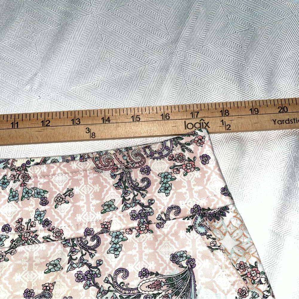 Talbots Multi Colored Paisley Skirt With Pockets Size 12 - Picture 4 of 10